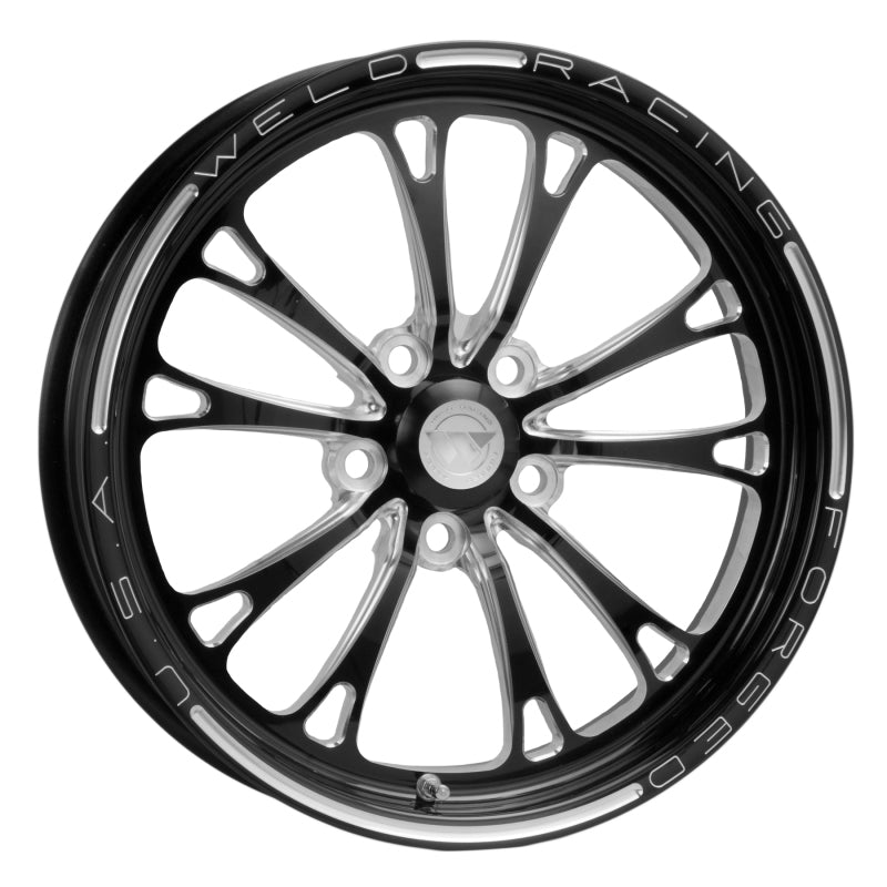 Weld V-Series 1-Piece 17x4.5 / 5x120 BP / 2.25in. BS Black Wheel - Non-Beadlock - DTX Performance