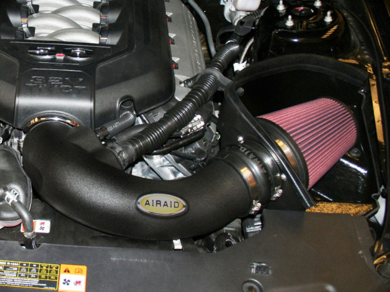 Airaid 11-14 Ford Mustang GT 5.0L Race Only (No MVT) MXP Intake System w/ Tube (Oiled / Red Media) - DTX Performance