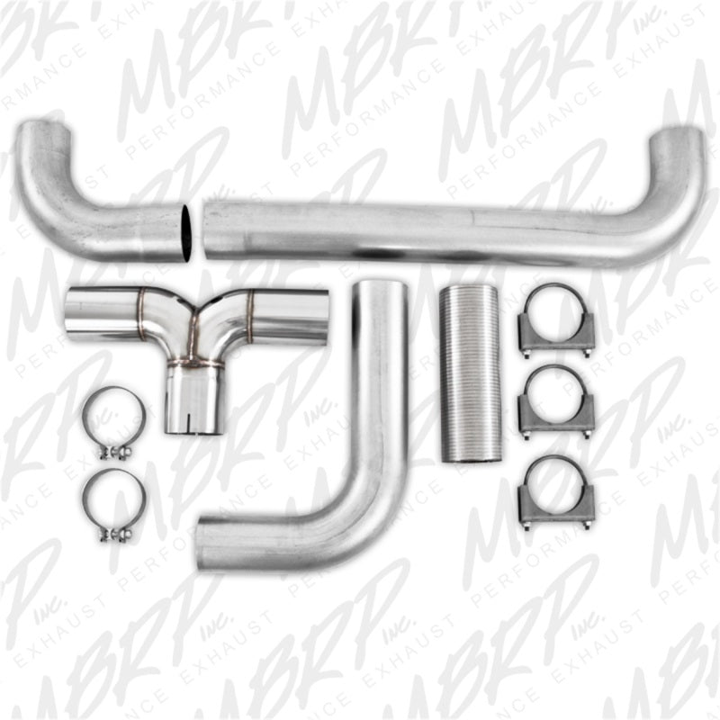 MBRP Universal Full size Pickup T pipe kit AL - DTX Performance