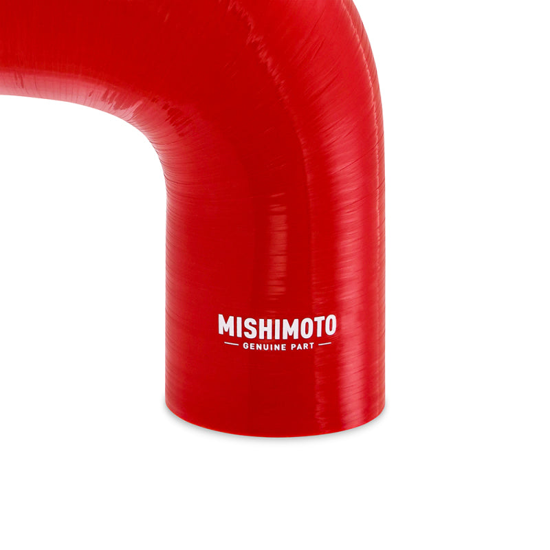 Mishimoto Silicone Reducer Coupler 90 Degree 2in to 2.25in - Red - DTX Performance