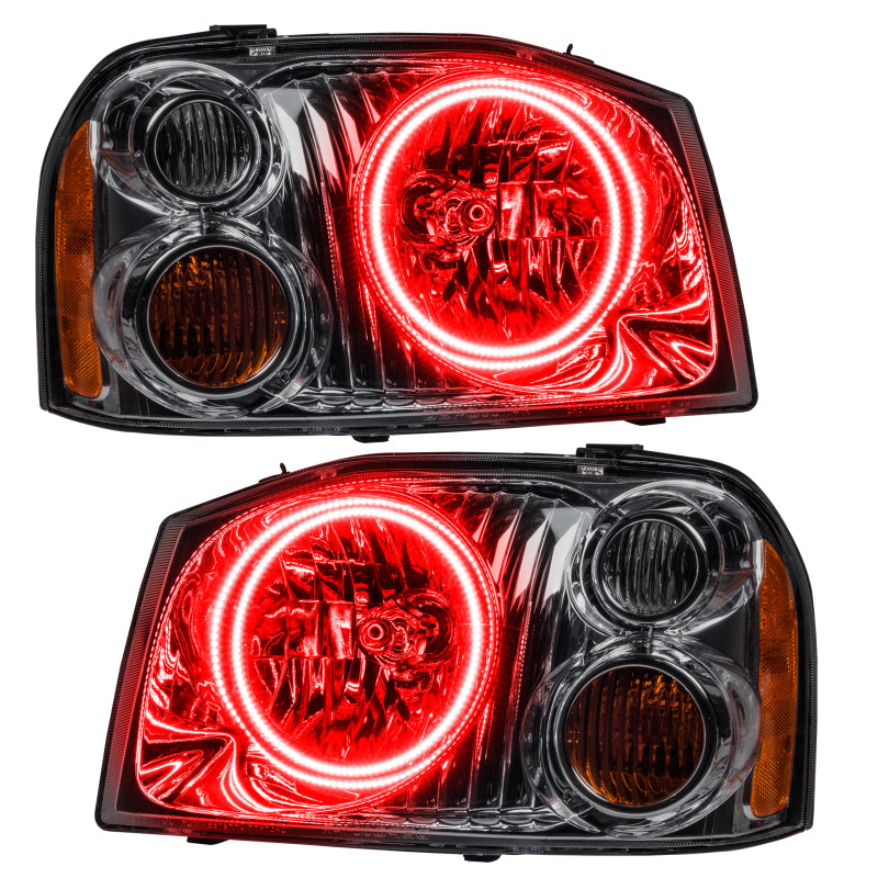 Oracle Lighting 01-04 Nissan Frontier Pre-Assembled LED Halo Headlights -Red - DTX Performance