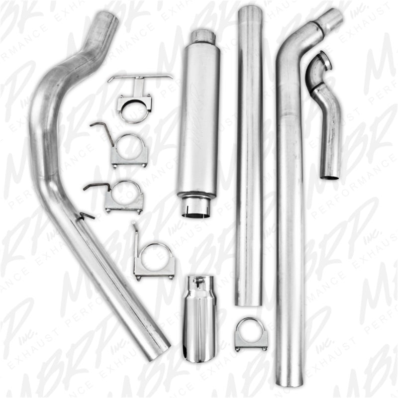 MBRP 1994-1997 Ford F-250/350 7.3L Turbo Back Single Side Off-Road (Aluminized downpipe) - DTX Performance