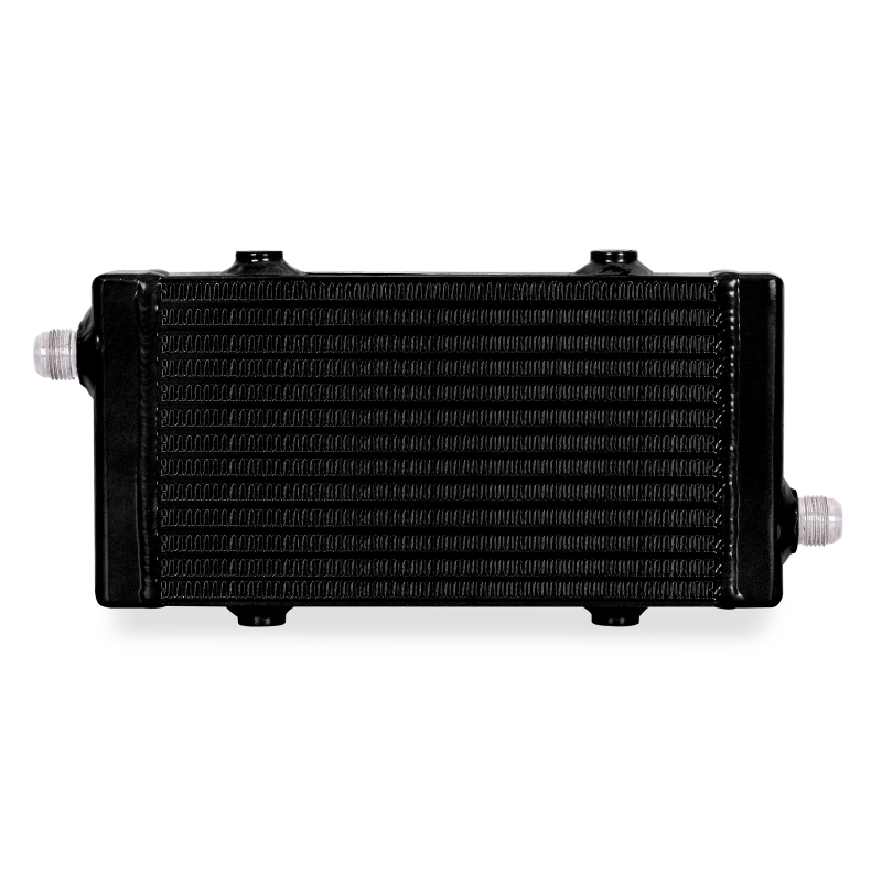 Mishimoto Universal Small Bar and Plate Cross Flow Black Oil Cooler - DTX Performance