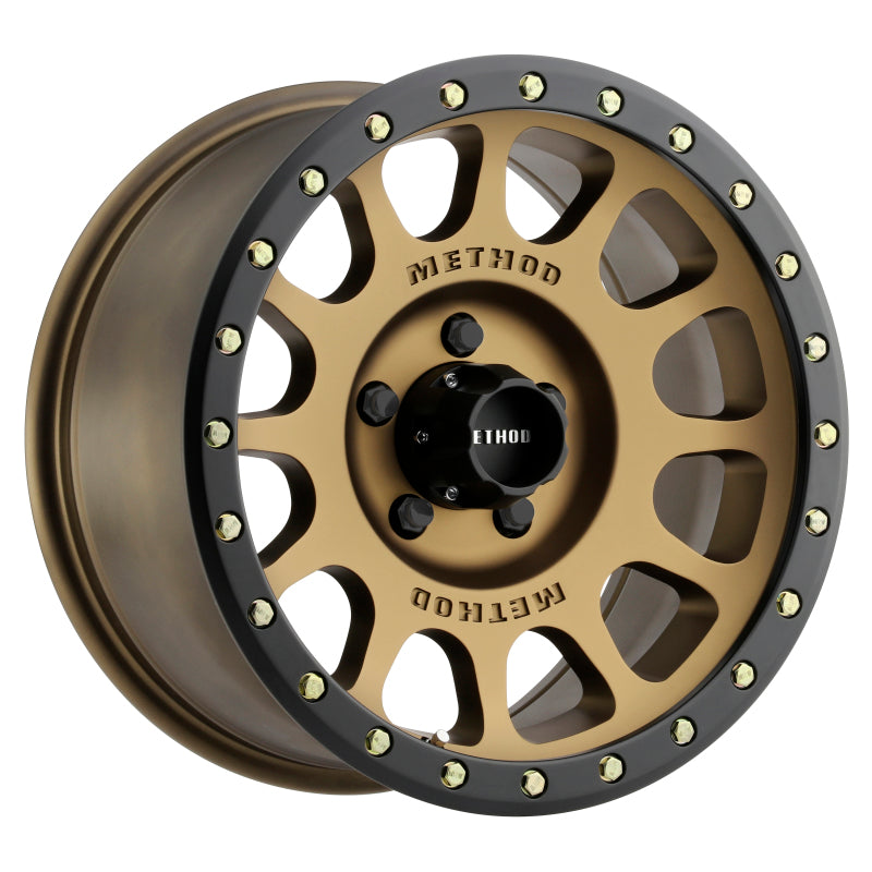 Method MR305 NV 17x8.5 0mm Offset 5x5 94mm CB Method Bronze/Black Street Loc Wheel - DTX Performance