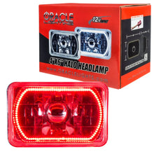 Load image into Gallery viewer, Oracle Pre-Installed Lights 4x6 IN. Sealed Beam - Red Halo - DTX Performance