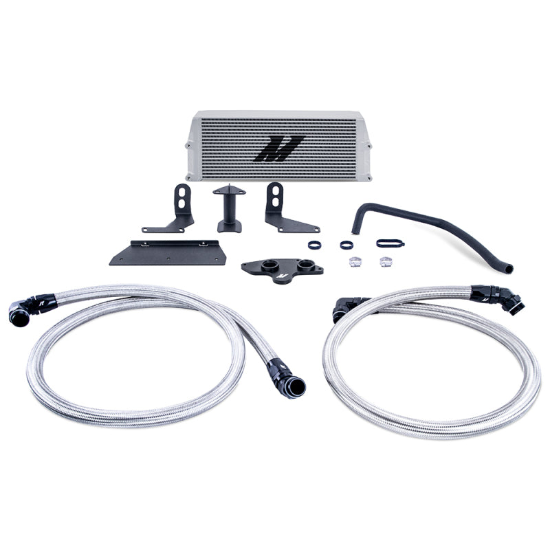 Mishimoto 11-19 Ford 6.7L Powerstroke Performance Oil Cooler Kit - Silver - DTX Performance