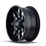 ION Type 184 20x9 / 8x180 BP / 0mm Offset / 124.1mm Hub Satin Black/Milled Spokes Wheel