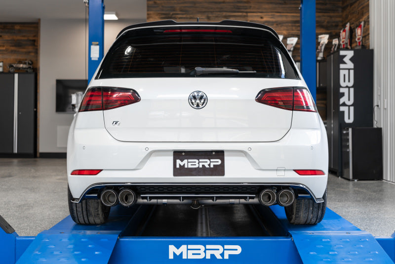 MBRP 15-19 VW Golf R MK7/MK7.5 3in T304 Cat Back Exhaust w/ Carbon Fiber Tips - DTX Performance