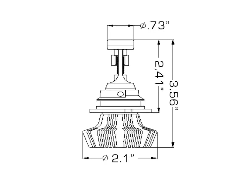 Oracle 9004 4000 Lumen LED Headlight Bulbs (Pair) - 6000K - DTX Performance