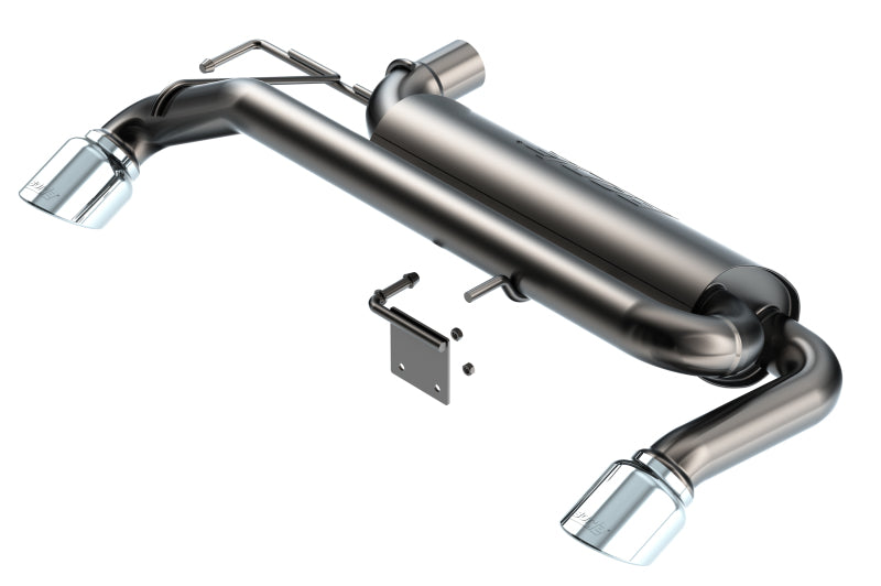 Borla 21-22 Ford Bronco 2.3L 4WD ATAK Axle Back Exhaust w/ Bright Chrome Tips - DTX Performance