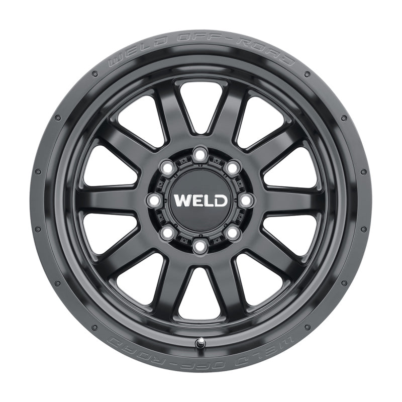 Weld Off-Road W101 20X9.0 Stealth 8X180 ET00 BS5.00 Satin Black 124.3 - DTX Performance