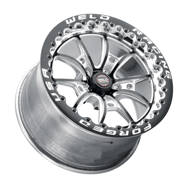 Weld S80 18x5 / 5x4.5 BP / 2.1in. BS (-23mm Offset) Black Wheel 3.18 ID (High Pad) - non-Beadlock - DTX Performance