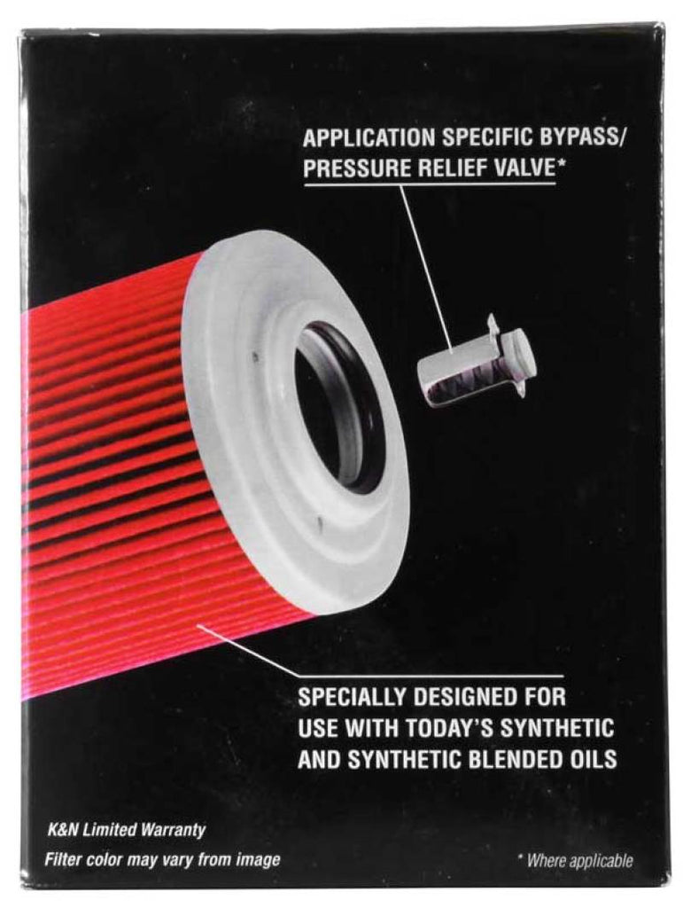 K&N Can/AM Spyder RT 998/ Buell 1125R -2.2219in OD x 0.969in ID x 3.813in H Oil Filter - DTX Performance