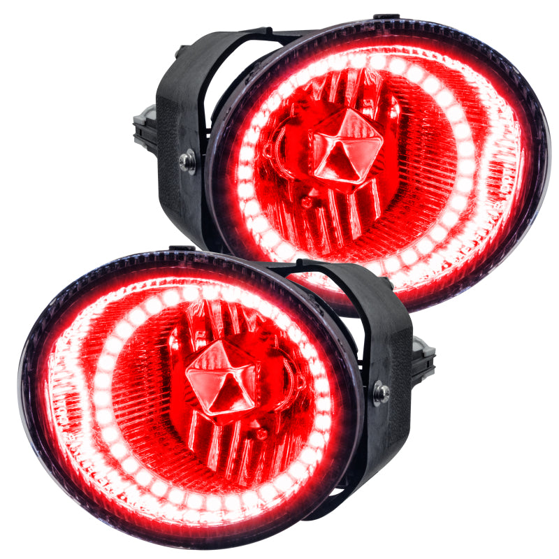 Oracle Lighting 01-02 Nissan Frontier Pre-Assembled LED Halo Fog Lights -Red - DTX Performance