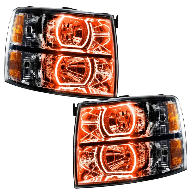 Oracle 07-13 Chevrolet Silverado SMD HL - Black - Square - ColorSHIFT w/ BC1 Controller - DTX Performance