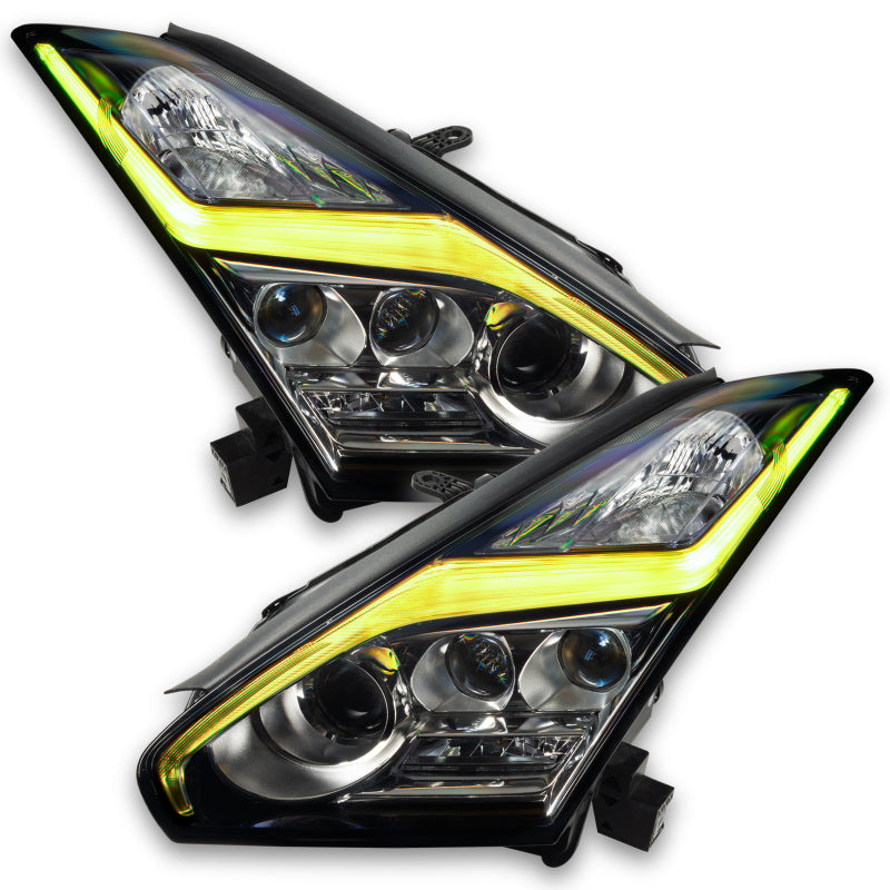 Oracle 15-21 Nissan GT-R RGB+W Lightning Bolt Headlight DRL Upgrade Kit ColorSHIFT w/ BC1 Controller - DTX Performance