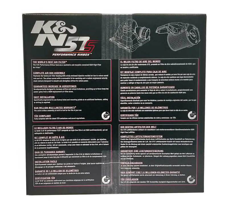 K&N Performance Intake Kit  for Ford C-Max/Focus II / Volvo C30/S40/V40/V50/V70 / Mazda 3/5 - DTX Performance