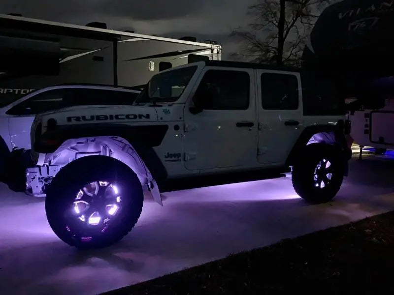 Oracle LED Illuminated Wheel Rings - White - DTX Performance