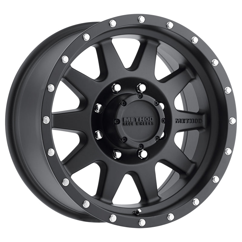 Method MR301 The Standard 17x9 -12mm Offset 8x6.5 130.81mm CB Matte Black Wheel - DTX Performance