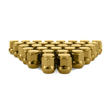 Load image into Gallery viewer, Mishimoto Steel Acorn Lug Nuts M14 x 1.5 - 32pc Set - Gold - DTX Performance