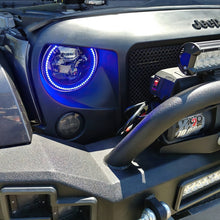 Load image into Gallery viewer, Oracle 7in High Powered LED Headlights - Black Bezel - ColorSHIFT 2.0 - DTX Performance