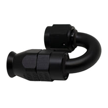 Load image into Gallery viewer, DeatschWerks 6AN Female Swivel 180-Degree Hose End PTFE (Incl Olive Insert) - Anodized Matte Black - DTX Performance