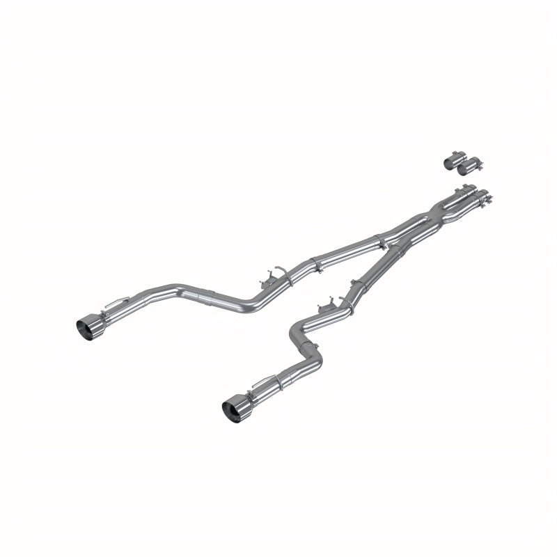 MBRP 17-21 Charger 5.7L/6.2L/6.4L 3in Race Profile Cat-Back w/ Dual Tips Aluminized Steel Exhaust - DTX Performance