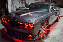 Load image into Gallery viewer, Oracle 15-21 Dodge Challenger Waterproof LED Fog Light Halo Kit - ColorSHIFT - DTX Performance