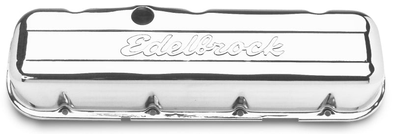 Edelbrock Valve Cover Signature Series Chevrolet 1965 and Later 396-502 V8 Low Chrome - DTX Performance