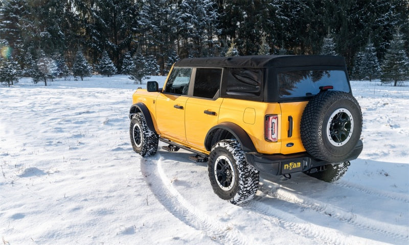 N-Fab 21-22 Ford Bronco 2 dr Gas SRW RKR Step System - Wheel 2 Wheel - 1.75in - Tex. Black - DTX Performance