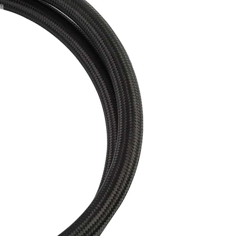 Mishimoto 3Ft Stainless Steel Braided Hose w/ -4AN Fittings - Black - DTX Performance