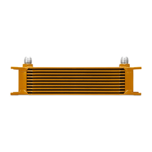 Load image into Gallery viewer, Mishimoto Universal 10 Row Oil Cooler - Gold - DTX Performance