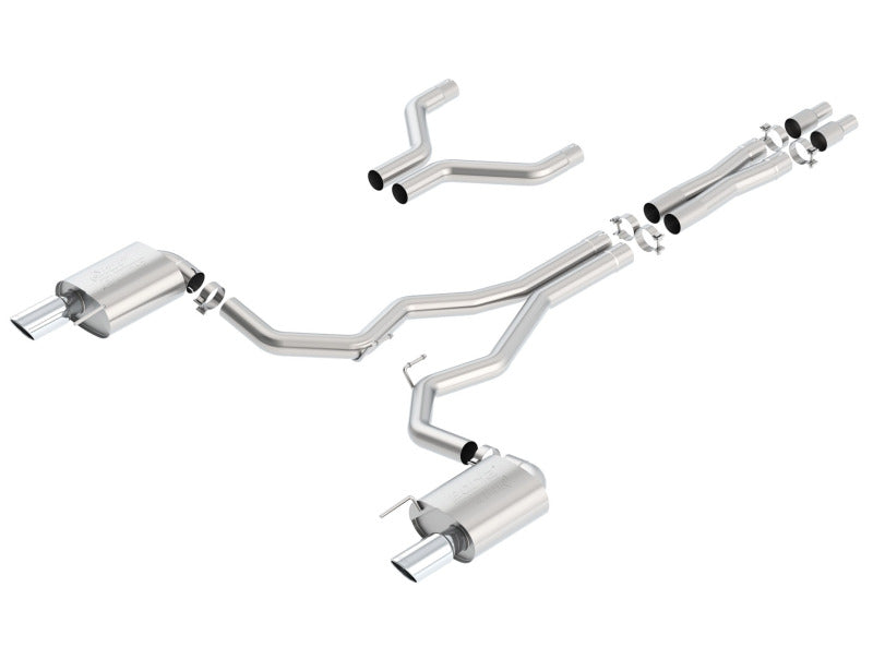 Borla Atak Cat-Back 15-17 Ford Mustang GT 5.0L V8 MT/AT 3in pipe 4in tip - DTX Performance