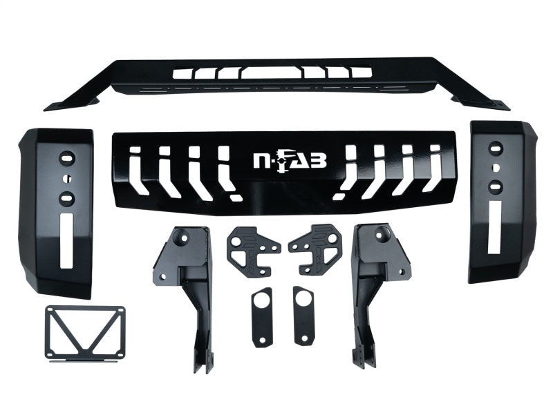 N-Fab HVM Bull Bar 19-23 GMC 1500 - Tex. Black - DTX Performance