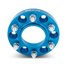 Load image into Gallery viewer, Mishimoto Borne Off-Road Wheel Spacers - 6x139.7 - 78.1 - 25mm - M14x1.5 - Blue - DTX Performance