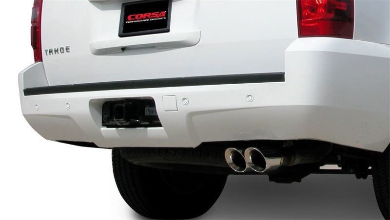 Corsa 07-08 Chevrolet Tahoe 5.3L V8 Polished Sport Cat-Back Exhaust - DTX Performance