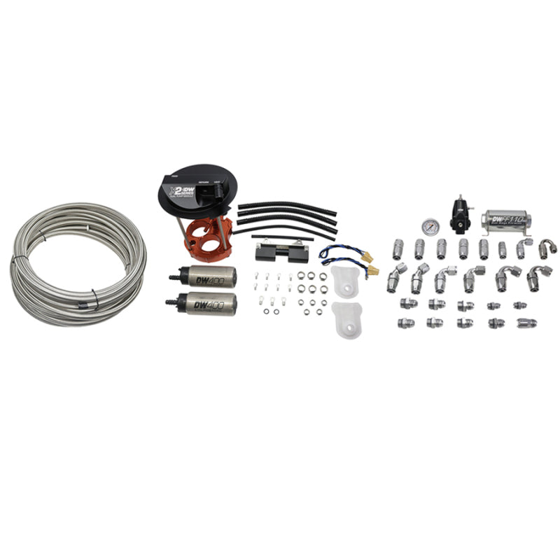 DeatschWerks 16-19 Cadillac CTS-V X2 Series Fuel Pump Module With Dual DW400 and PTFE Return Kit - DTX Performance