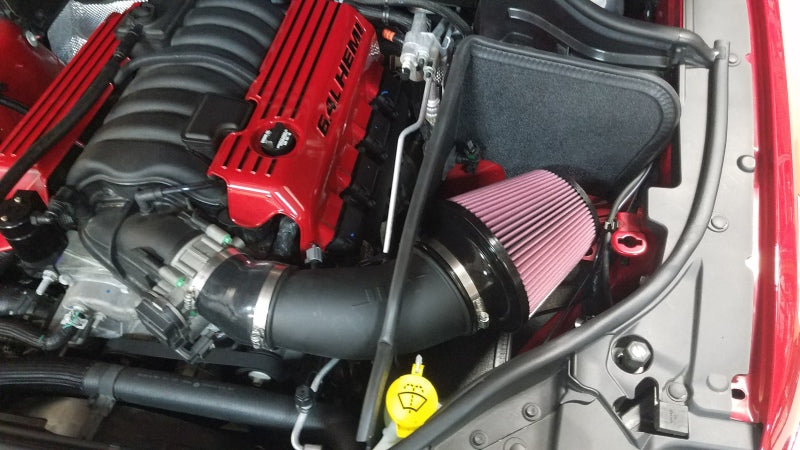 JLT 12-20 Jeep Grand Cherokee SRT8 6.4L Black Tex CAI Kit w/Red Filter (12-20 CARB Exempt) - DTX Performance