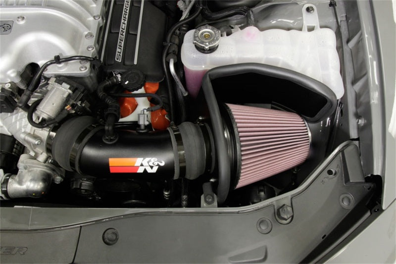 K&N 2017 Dodge Challenger Hellcat SC V8-6.2L F/l Typhoon Air Intake - DTX Performance