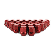 Load image into Gallery viewer, Mishimoto Steel Acorn Lug Nuts M14 x 1.5 - 32pc Set - Red - DTX Performance