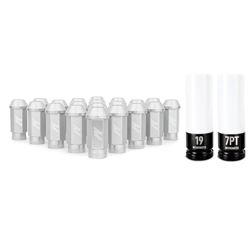 Mishimoto Aluminum Locking Lug Nuts 1/2 X 20 23pc Set Silver - DTX Performance