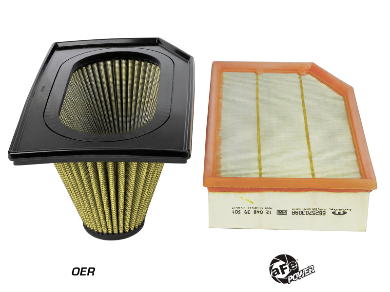 aFe Magnum FLOW Pro Guard7 Inverted Replacement Air Filter 18-19 Jeep Wrangler (JL) I4-2.0L(t) - DTX Performance