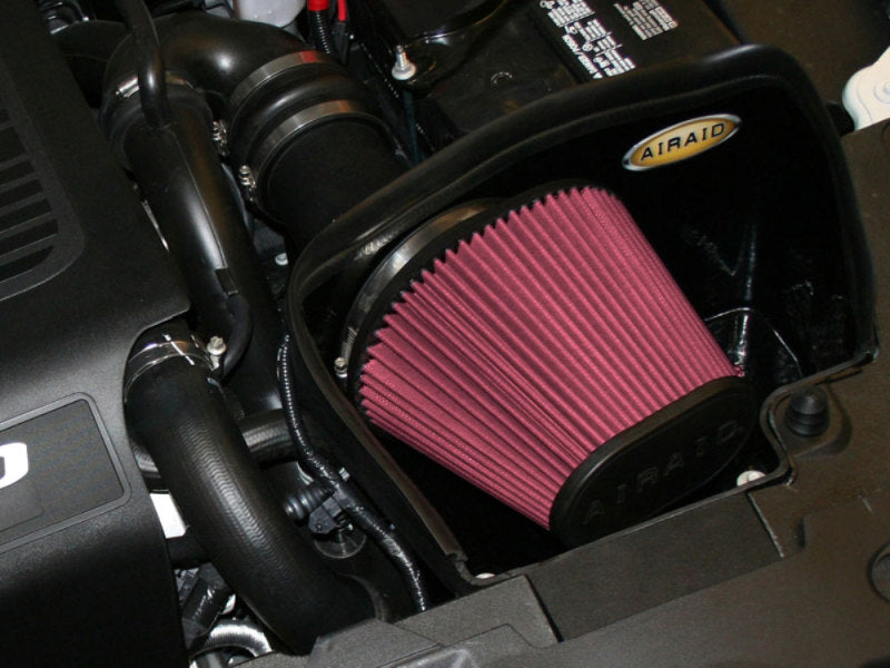 Airaid 10-13 Ford Taurus SHO/Flex 3.5L Turbo MXP Intake System w/ Tube (Oiled / Red Media) - DTX Performance