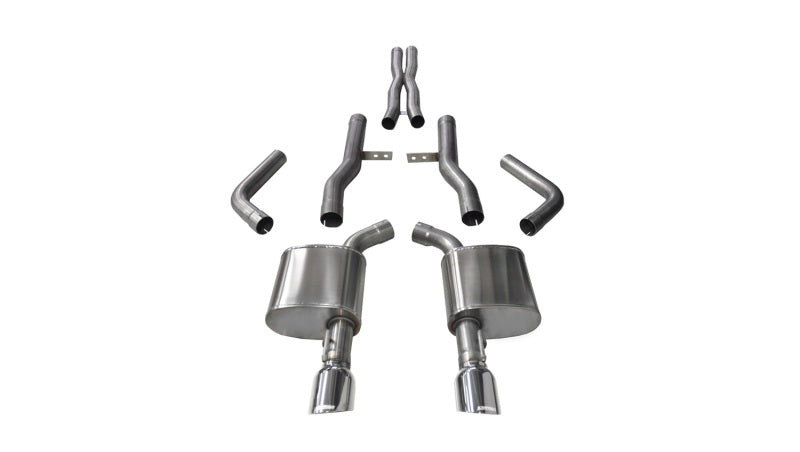 Corsa 15-16 Dodge Charger SRT/Scat Pack/R/T 6.4L Polished Xtreme Cat-Back Exhaust - DTX Performance