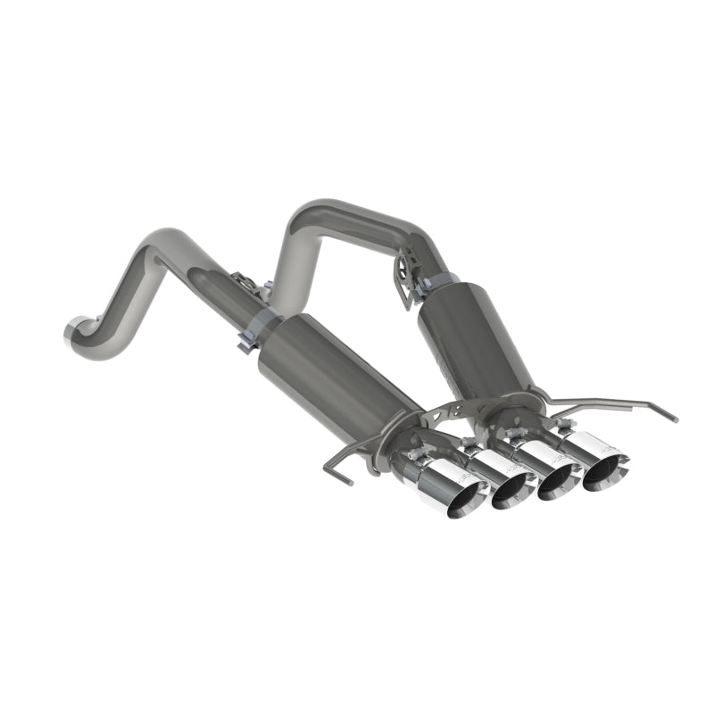 MBRP 14-19 Chevy Corvette V8 6.2L 3in T304 Dual Cat Back w/ 4in Quad Dual Wall Tips - DTX Performance