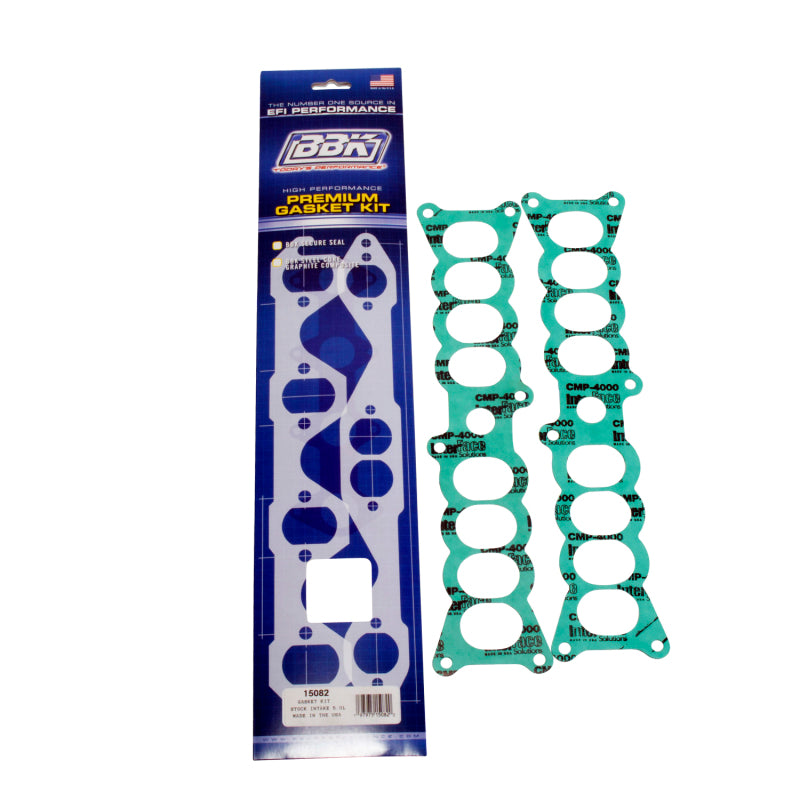 BBK 86-95 Mustang 5.0 Upper To Lower EFI Intake EFI Manifold Gasket Set Factory Ford - DTX Performance