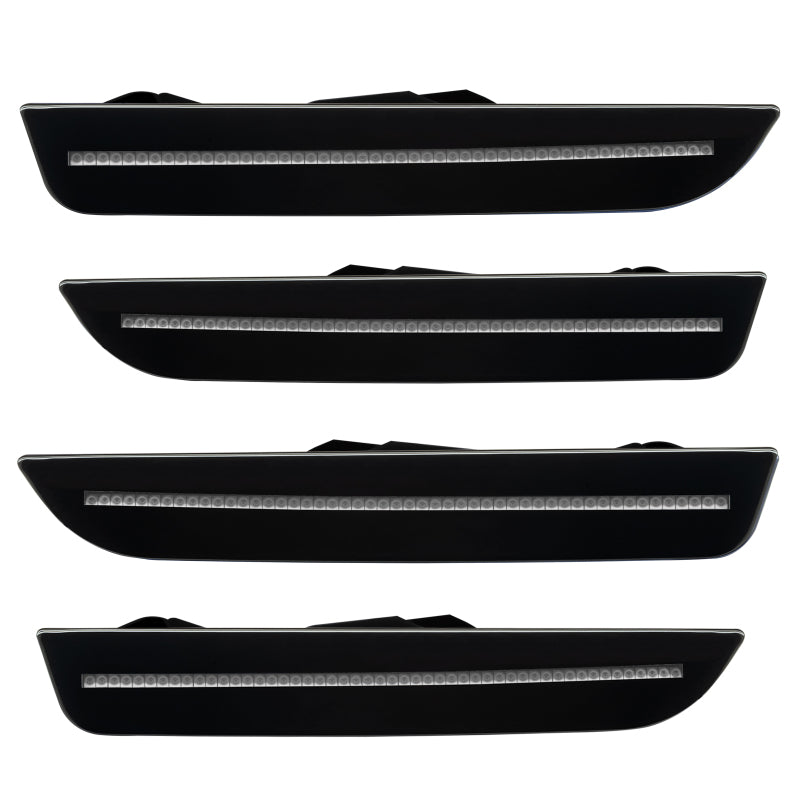 Oracle 10-14 Ford Mustang Concept Sidemarker Set - Clear - Ebony/Black (UA) - DTX Performance