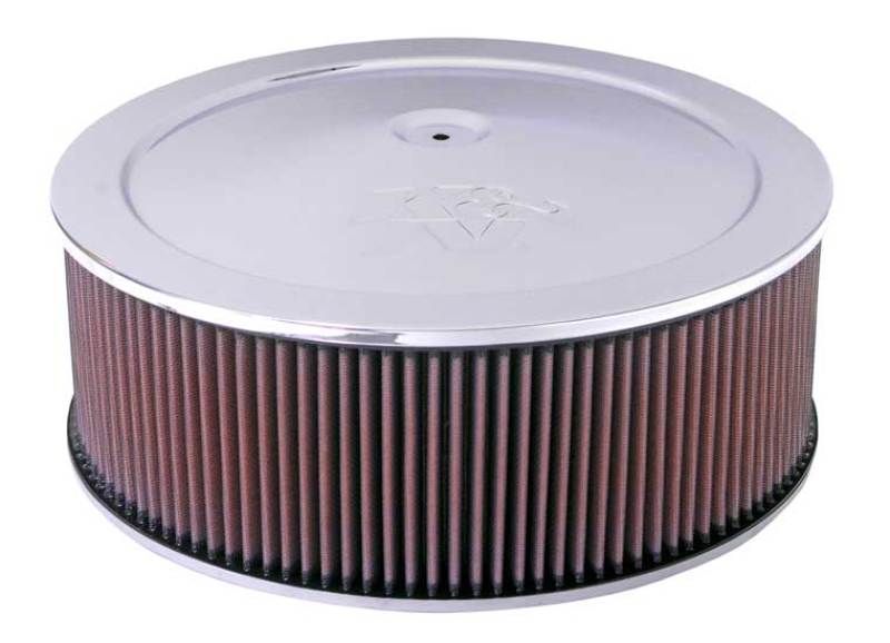 K&N 14in Red Custom Air Cleaner Assembly - 5.125in ID x 14in OD x 6.625in H - DTX Performance