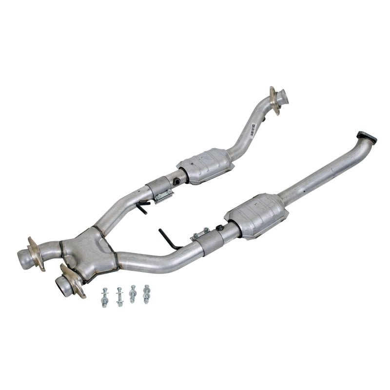 BBK 96-98 Mustang 4.6 Cobra High Flow X Pipe With Catalytic Converters - 2-1/2 - DTX Performance