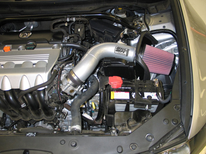 K&N 09 Acura TSX 2.4L Silver Typhoon Intake - DTX Performance